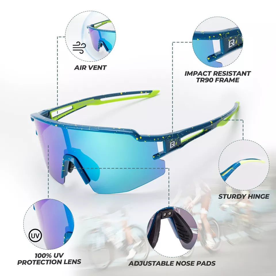 ROCKBROS Polariserede/Photochromic Solbriller Cykelbriller Cykel UV400 UNISEX