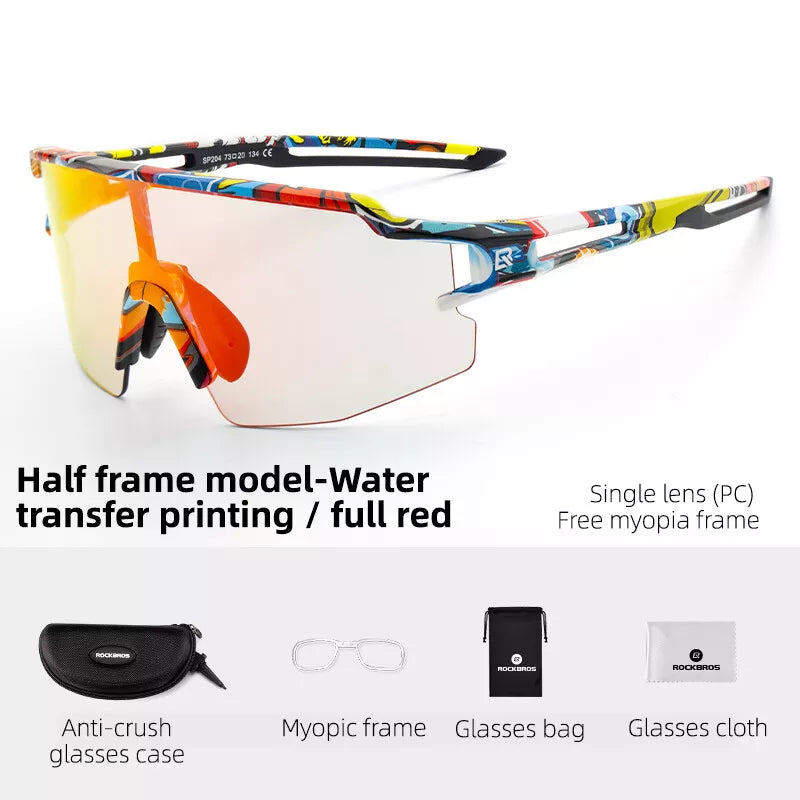 ROCKBROS Polariserede/Photochromic Solbriller Cykelbriller Cykel UV400 UNISEX