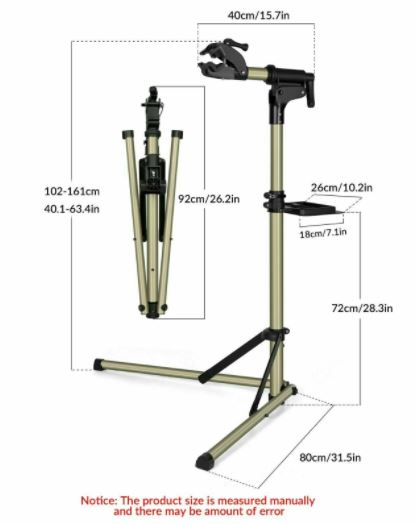 ROCKBROS Aluminium cykelmonteringsstativ Monteringsstativ Reparationsstativ Max. 30KG