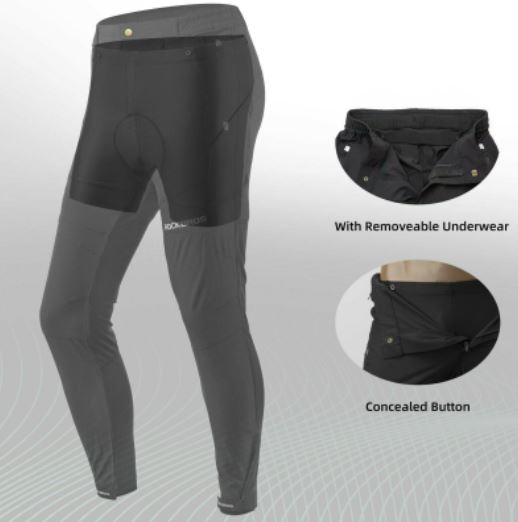 ROCKBROS Mænds polstrede vej cykelshorts MTB