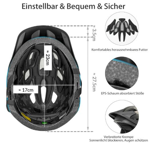 ROCKBROS børnecykelhjelm Aftagelig børnesportssikkerhedshjelm