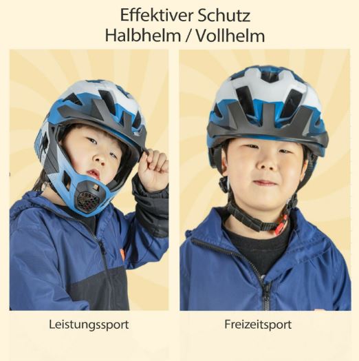 ROCKBROS børnecykelhjelm Aftagelig børnesportssikkerhedshjelm