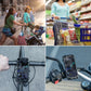 ROCKBROS Cykel mobilholder 360° drejelig mobiltelefonholder til 4.0-6.8" smartphone