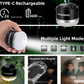 ROCKBROS Outdoor Camping Lanterne USB Lommelygter 600 Lumens IPX65 LED lys Genopladeligt batteri