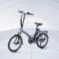 JOBOBIKE Sam sølv elcykel Shimano 7 gear 11-28T 20 tommer foldbar