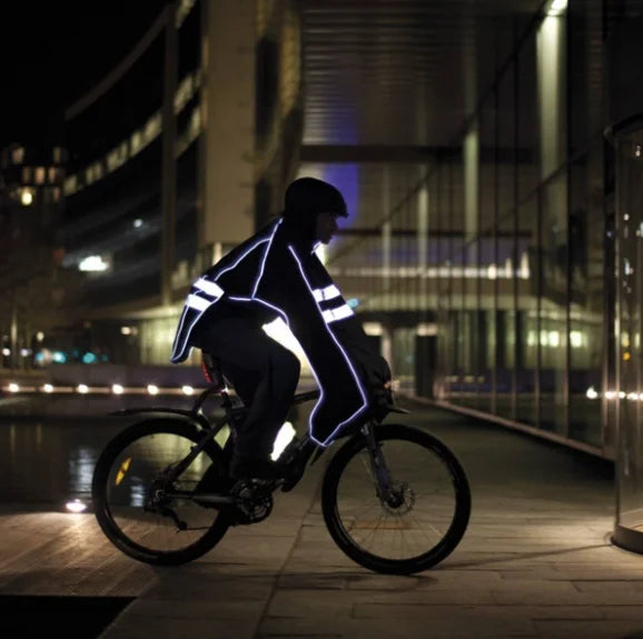 RFXPONCHO RAINCOVER Vandtæt cykelponcho med reflekterende striber