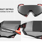 ROCKBROS 10131 Cykelbriller polariserede med 4 udskiftelige linser