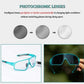 ROCKBROS 10136 fotokromiske cykelbriller gennemsigtige selvtyndende
