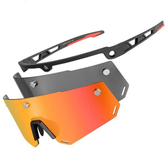 ROCKBROS 2 i 1 polariserede solbriller Magnetiske sportsbriller udskifteligt glas