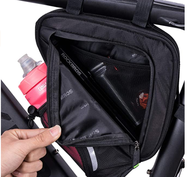 ROCKBROS B54-BK Cykeltrekant taske med flaske lomme