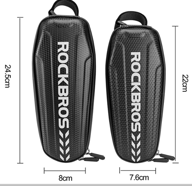 ROCKBROS B6 Cykelramme taske vandtæt sort L 1.5L / M 1.1L