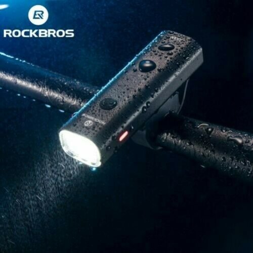 ROCKBROS Cykellys Regndæksel USB LED 2000mAh Forlygte