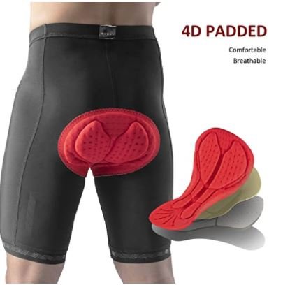 ROCKBROS Cykelshorts kvinder mænd åndbar elastisk hurtigtørrende med 3D sædepude