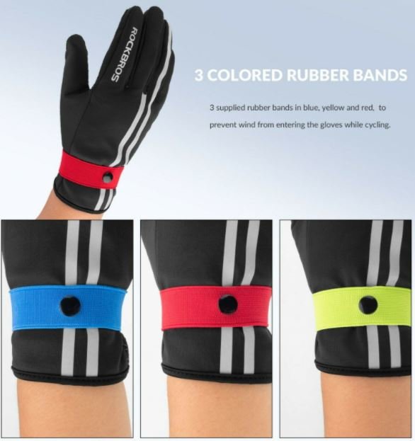 ROCKBROS fuld finger handsker cykling handsker Touch Screen