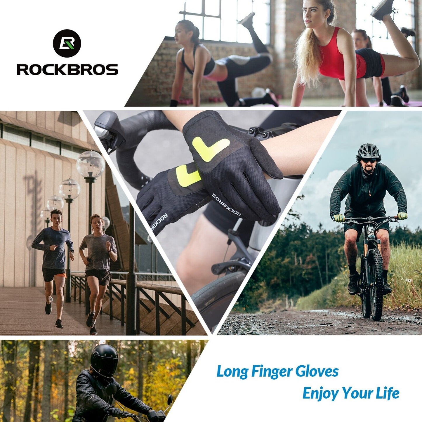 ROCKBROS S299 cykelhandsker handsker touch screen motorcykel