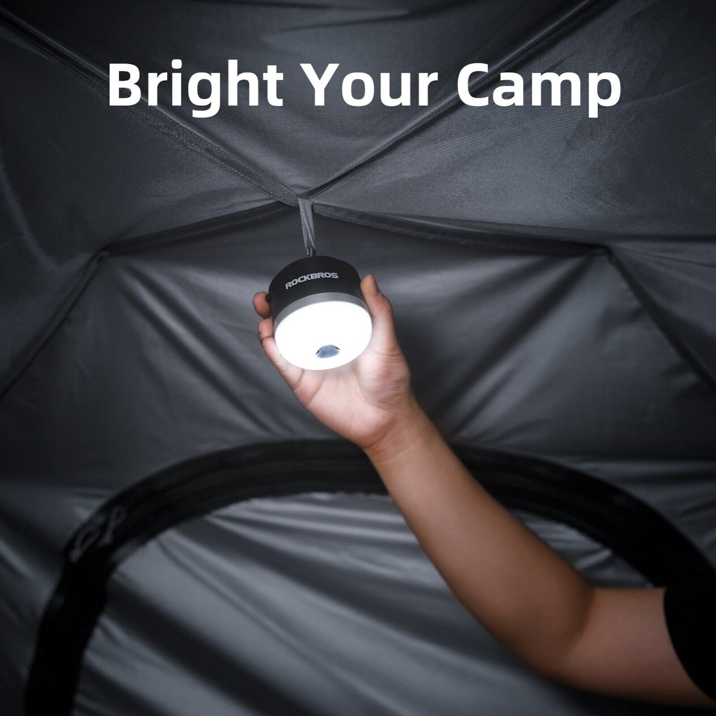 ROCKBROS Outdoor Camping Lanterne USB Lommelygter 600 Lumens IPX65 LED lys Genopladeligt batteri