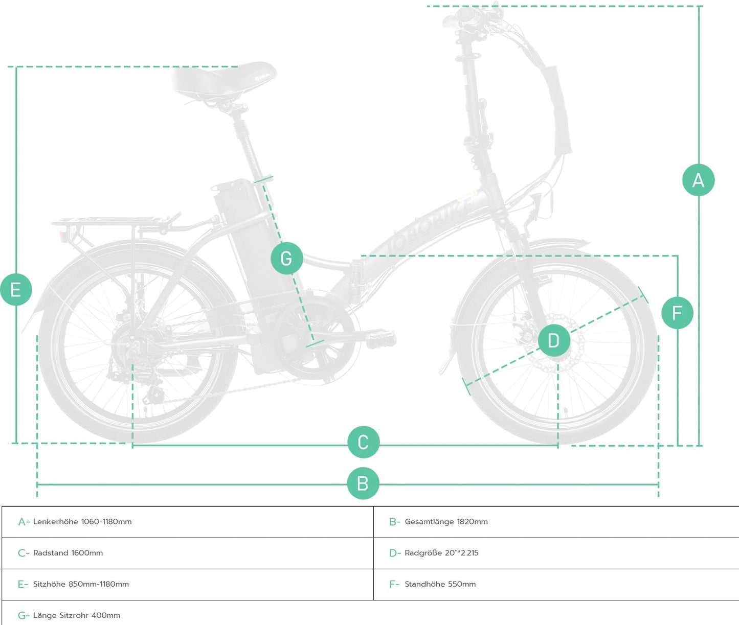 JOBOBIKE Sam sølv elcykel Shimano 7 gear 11-28T 20 tommer foldbar